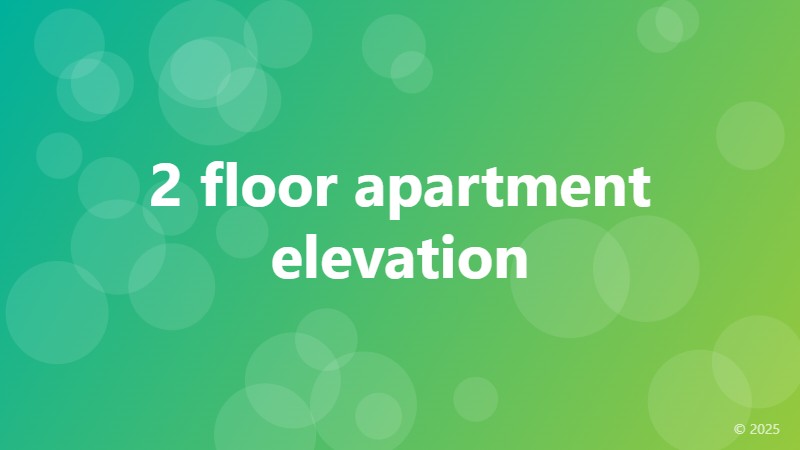 2 floor apartment elevation