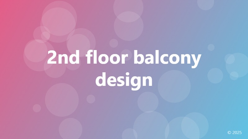 2nd floor balcony design
