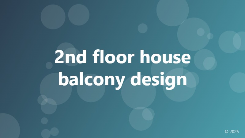 2nd floor house balcony design