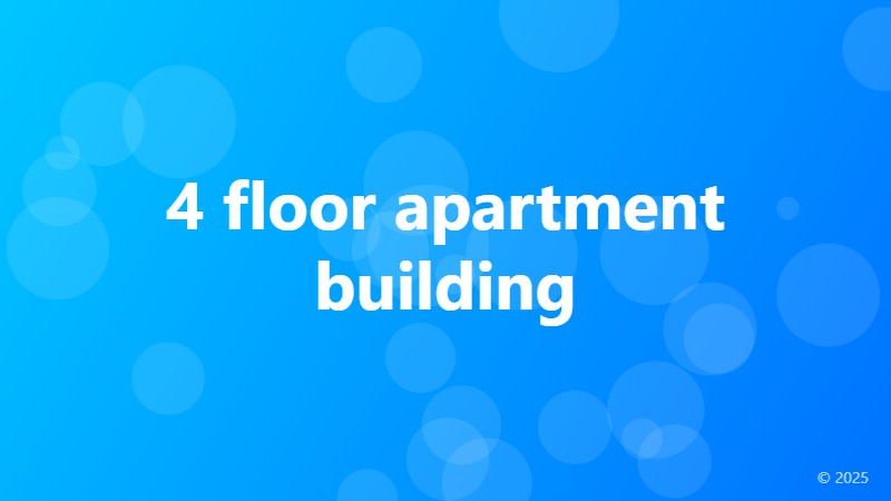 4 floor apartment building