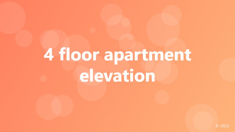 4 floor apartment elevation