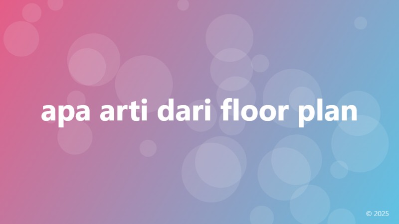 apa arti dari floor plan
