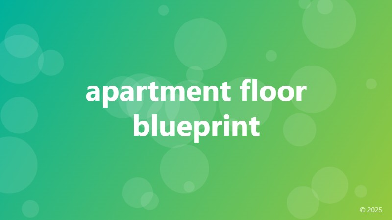 apartment floor blueprint