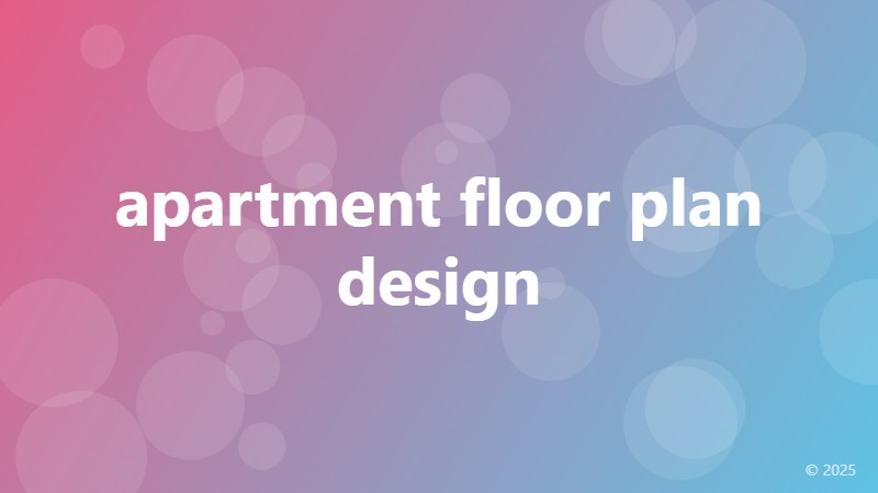 apartment floor plan design