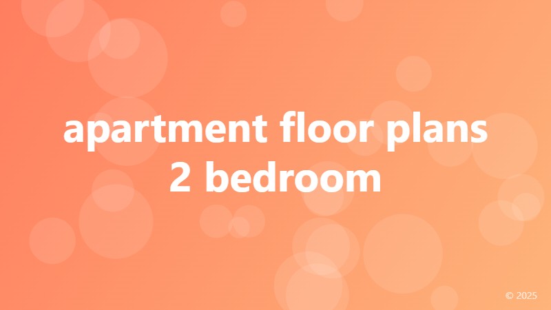 apartment floor plans 2 bedroom