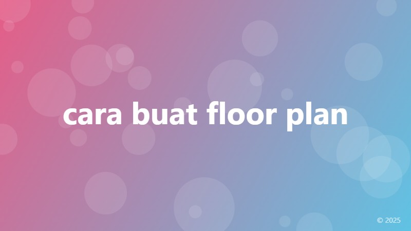 cara buat floor plan