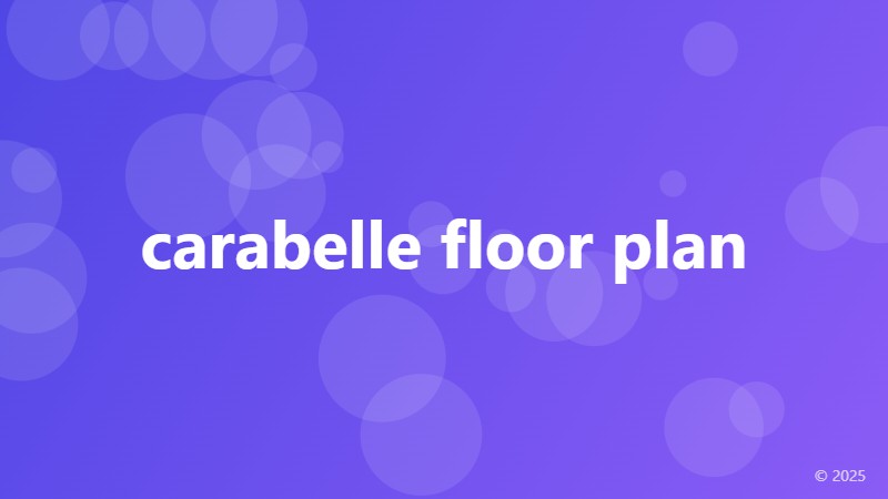 carabelle floor plan