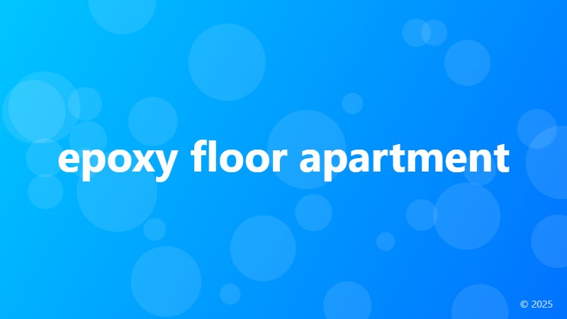epoxy floor apartment