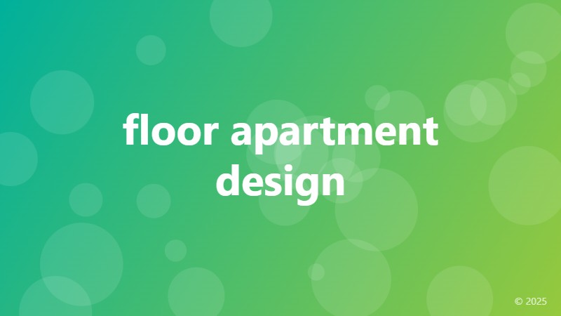 floor apartment design