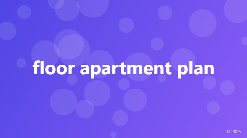 floor apartment plan