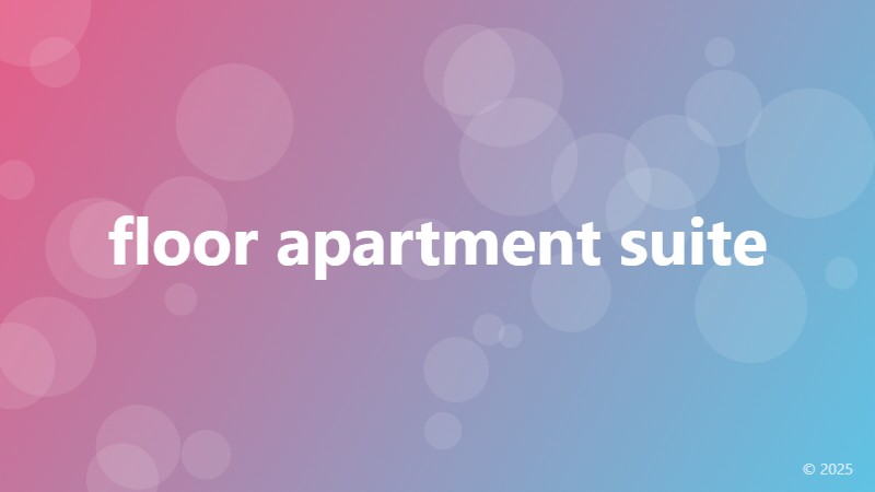 floor apartment suite