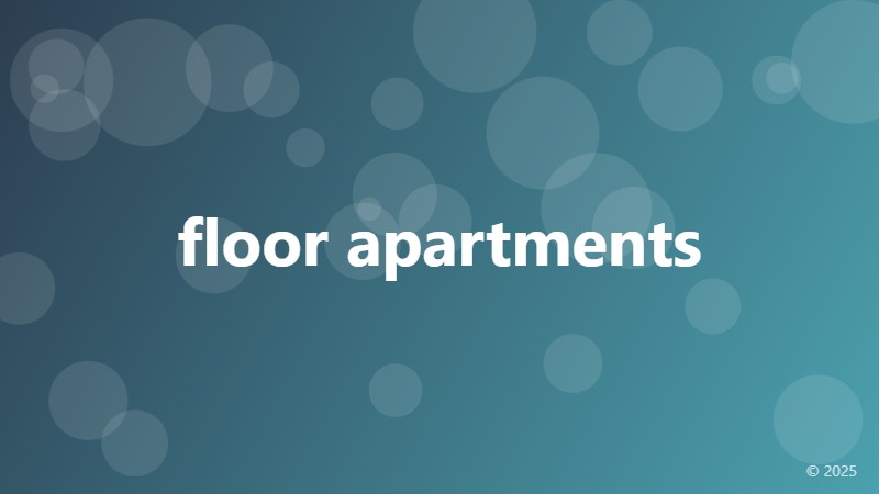 floor apartments