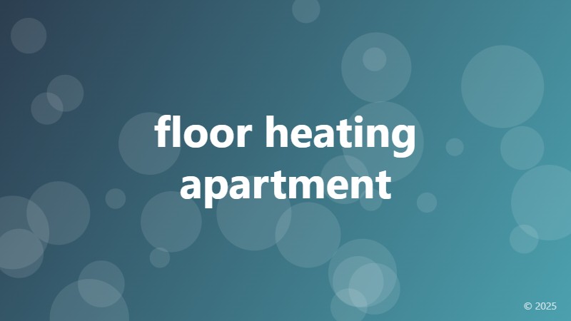 floor heating apartment