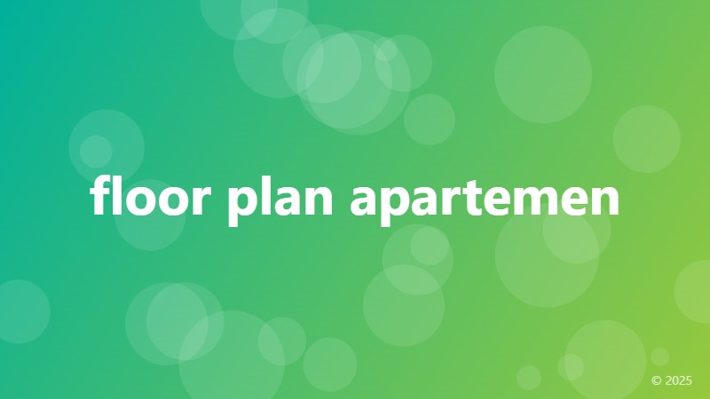 floor plan apartemen