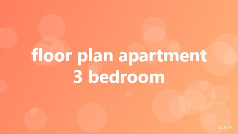 floor plan apartment 3 bedroom