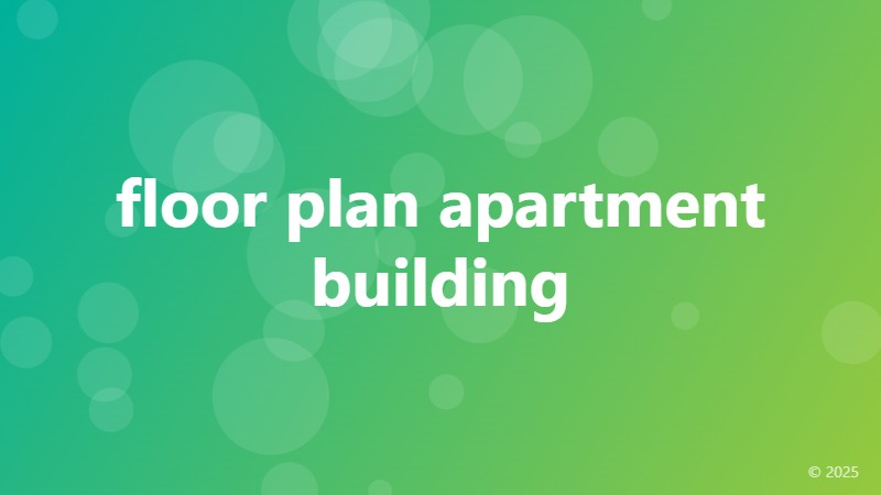 floor plan apartment building