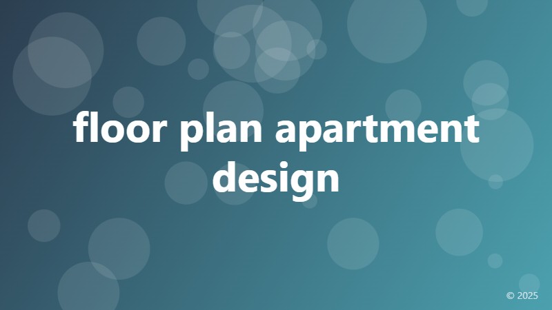 floor plan apartment design