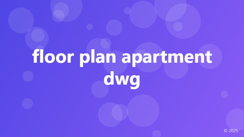 floor plan apartment dwg