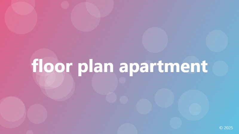 floor plan apartment