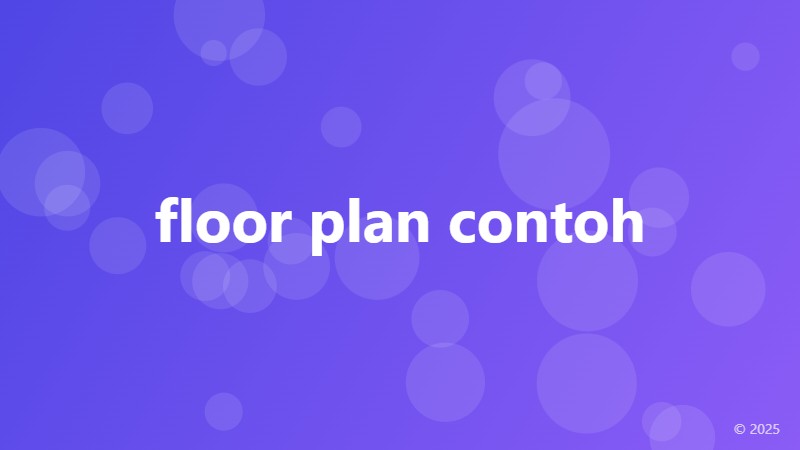 floor plan contoh
