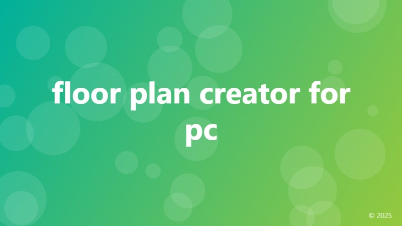 floor plan creator for pc