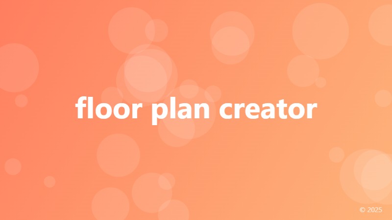 floor plan creator
