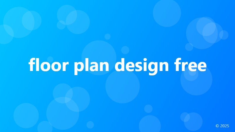 floor plan design free