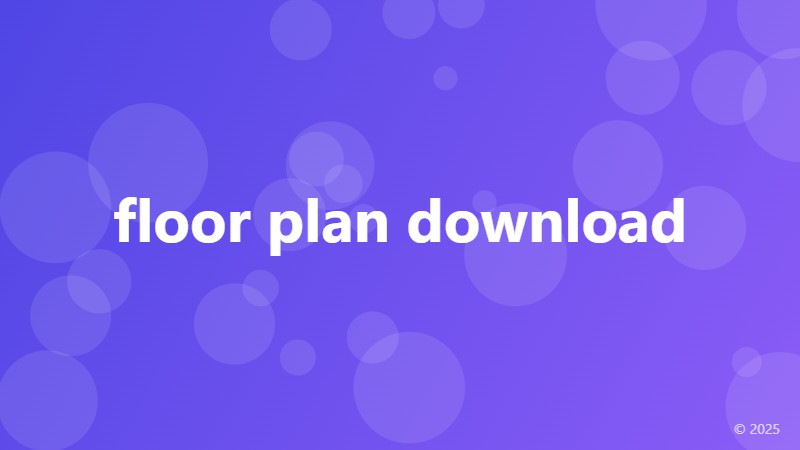 floor plan download