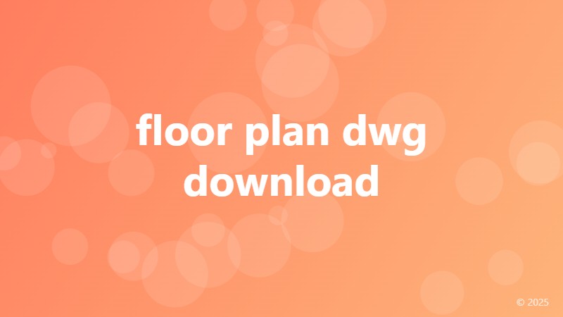 floor plan dwg download