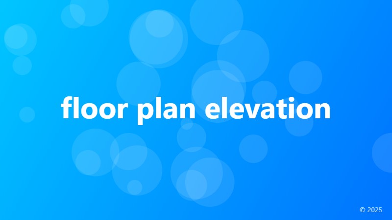floor plan elevation