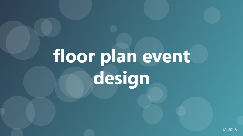 floor plan event design