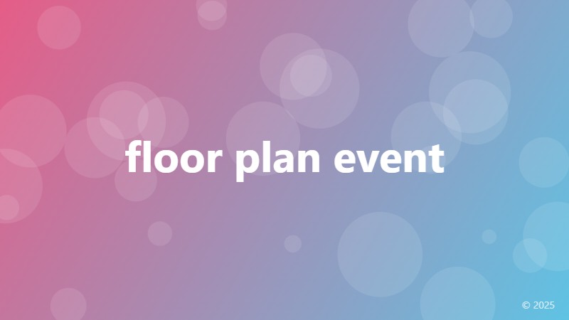floor plan event