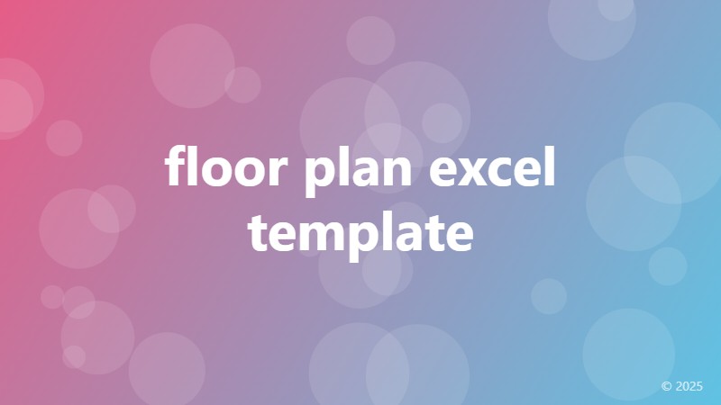 floor plan excel template