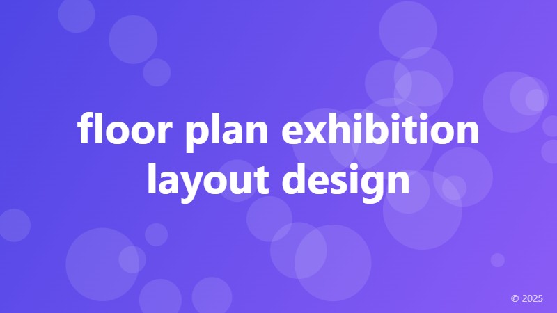 floor plan exhibition layout design