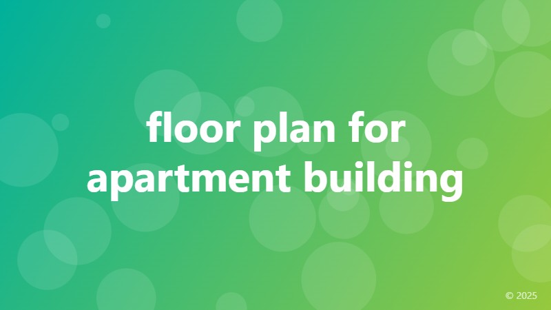 floor plan for apartment building
