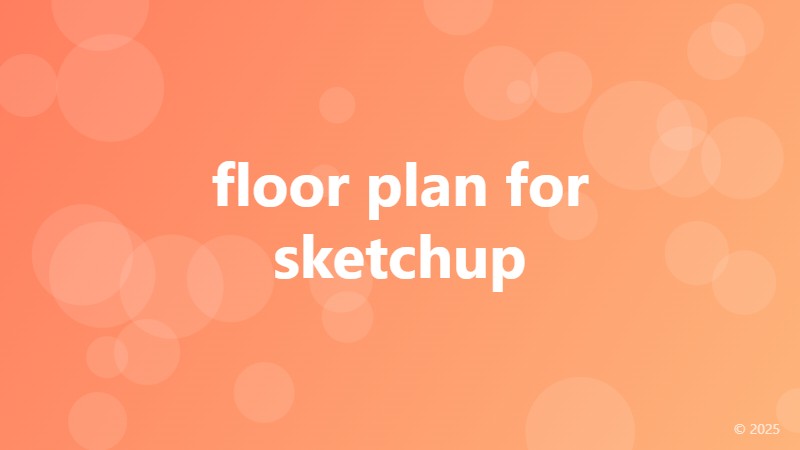 floor plan for sketchup