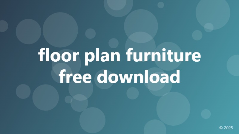 floor plan furniture free download