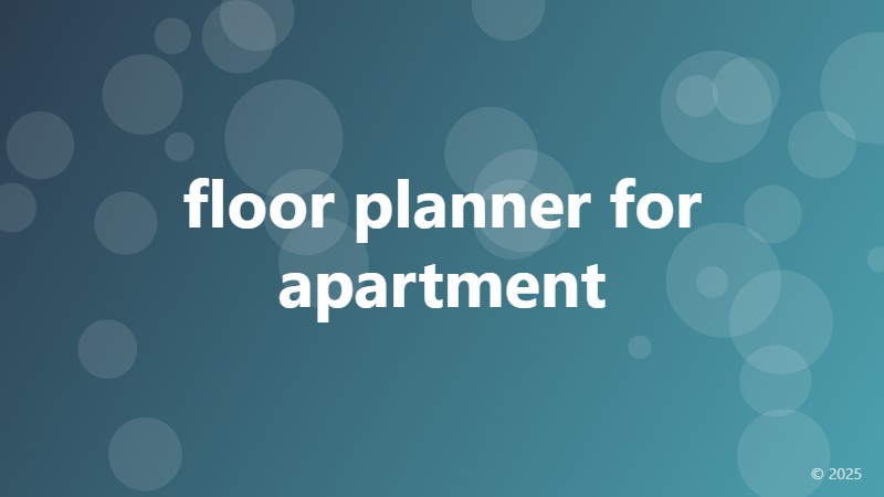 floor planner for apartment
