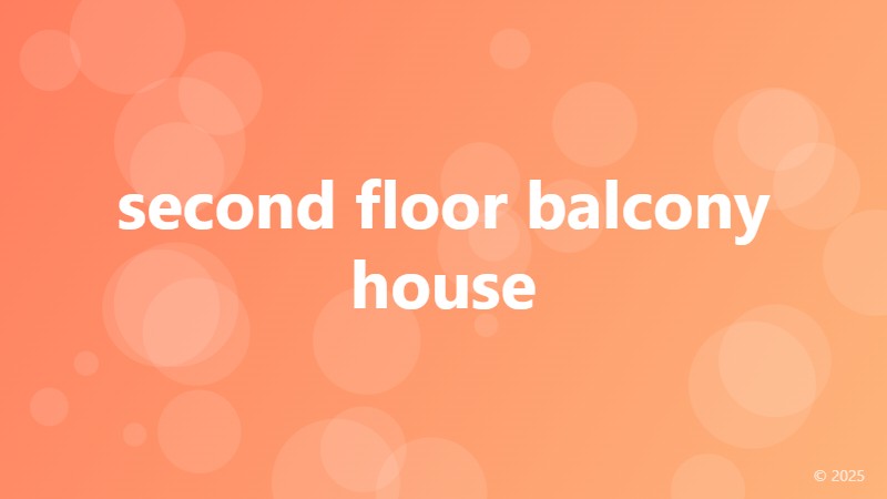second floor balcony house